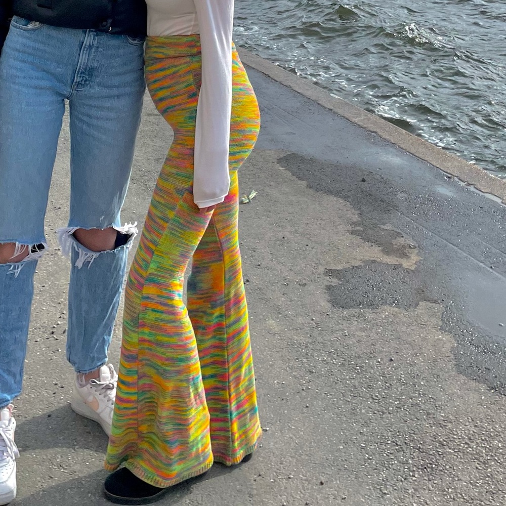 Urban Outfitters multicolor flare pants